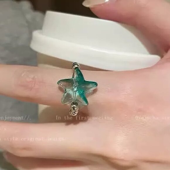 Green Starfish Ring - Picture 1 of 1